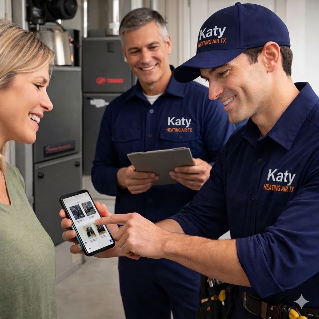 AC repair katy's technicians making homeowners happy after serving